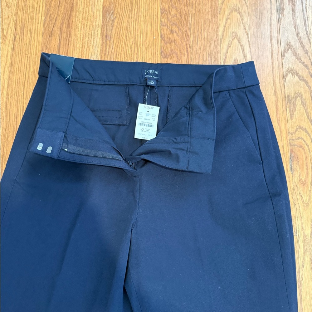 NWT J.Crew Kelsey Pant Navy Cropped Work Pant